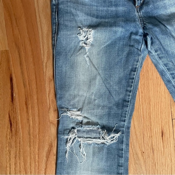 Joe’s Provocateur Light Blue Faded Wash Bootcut Distressed Jeans EUC Size 27 - Picture 6 of 12